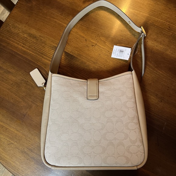 Coach Hadley Convertible Crossbody Bag With Canvas CAK50 Gold NWT Classic Logo‎ - Picture 2 of 11